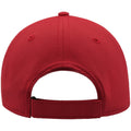 Red - Back - Atlantis Estoril 6 Panel Jacquard Recycled Baseball Cap