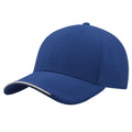 Royal Blue - Side - Atlantis Estoril 6 Panel Jacquard Recycled Baseball Cap