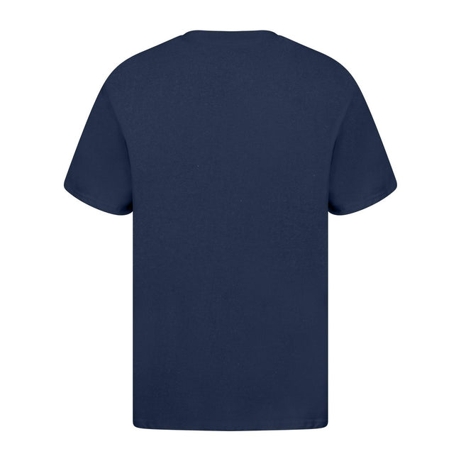 Navy - Back - Casual Classics Unisex Adult Ringspun Cotton Organic T-Shirt