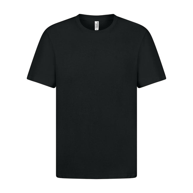 Black - Front - Casual Classics Unisex Adult Ringspun Cotton Organic T-Shirt