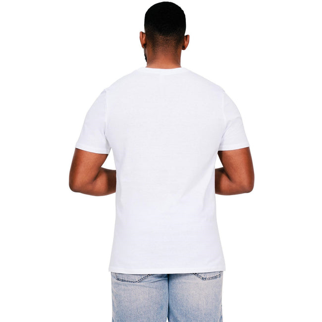 White - Back - Casual Classics Mens Muscle Ringspun Cotton Tall T-Shirt