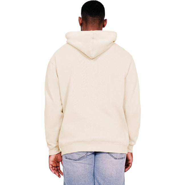 Ecru - Back - Casual Classics Mens Core Ringspun Cotton Oversized Hoodie