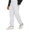 Ash Grey - Front - Casual Classics Mens Blended Core Ringspun Cotton Oversized Jogging Bottoms