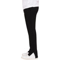 Black - Side - Casual Classics Mens Blended Core Split Hem Tall Jogging Bottoms