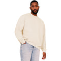 Charcoal - Front - Casual Classics Mens Ringspun Cotton Oversized Sweatshirt
