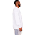 White - Side - Casual Classics Mens Ringspun Cotton Tall Oversized Sweatshirt