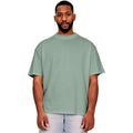 Sage - Front - Casual Classics Mens Ringspun Cotton Extended Neckline T-Shirt
