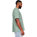 Sage - Side - Casual Classics Mens Ringspun Cotton Extended Neckline T-Shirt