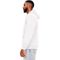 White - Side - Casual Classics Mens Core Ringspun Cotton Full Zip Hoodie