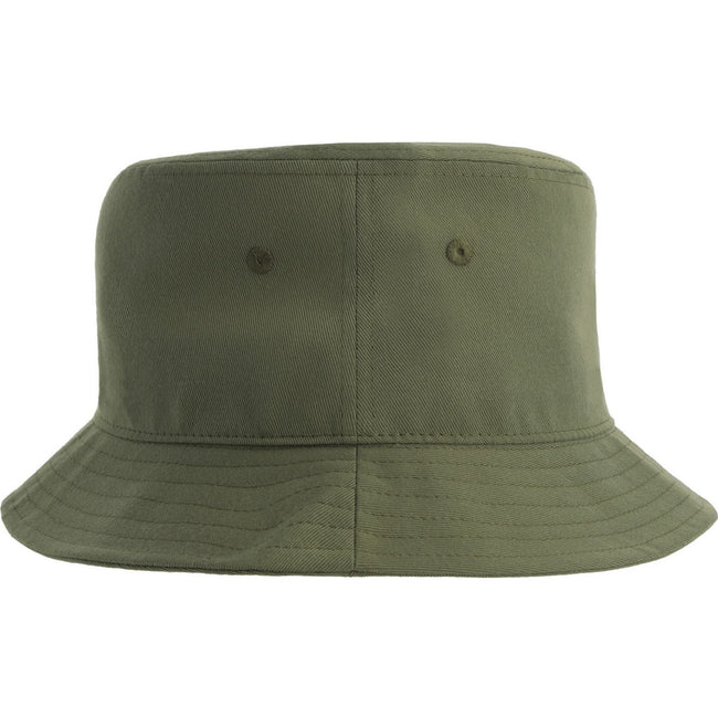 Olive - Back - Atlantis Unisex Adult Geo Recycled Polyester Bucket Hat