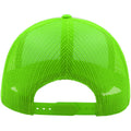 Safety Green - Back - Atlantis Unisex Adult Rapper 5 Panel Trucker Cap