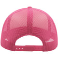 Fluorescent Fuchsia - Back - Atlantis Unisex Adult Rapper 5 Panel Trucker Cap