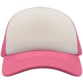 Fluorescent Fuchsia - Side - Atlantis Unisex Adult Rapper 5 Panel Trucker Cap