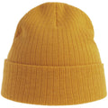 Mustard - Side - Atlantis Unisex Adult Rio Ribbed Recycled Beanie