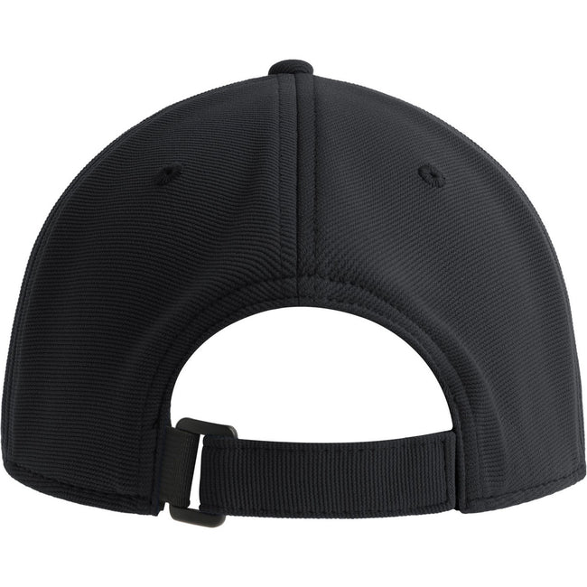 Black - Back - Atlantis Unisex Adult Sand 6 Panel Recycled Cap