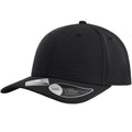 Black - Front - Atlantis Unisex Adult Sand 6 Panel Recycled Cap