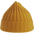 Mustard - Back - Atlantis Unisex Adult Shore Chunky Recycled Beanie