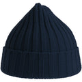 Navy - Back - Atlantis Unisex Adult Shore Chunky Recycled Beanie