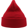 Red - Back - Atlantis Unisex Adult Wind Recycled Cuffed Beanie