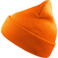 Orange - Front - Atlantis Unisex Adult Wind Recycled Cuffed Beanie