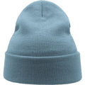 Light Blue - Side - Atlantis Unisex Adult Wind Recycled Cuffed Beanie