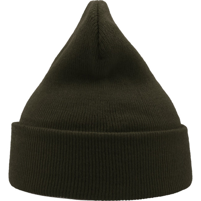 Olive - Back - Atlantis Unisex Adult Wind Recycled Cuffed Beanie