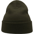 Olive - Side - Atlantis Unisex Adult Wind Recycled Cuffed Beanie