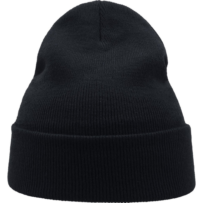 Navy - Side - Atlantis Unisex Adult Wind Recycled Cuffed Beanie