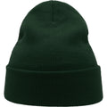 Bottle Green - Side - Atlantis Unisex Adult Wind Recycled Cuffed Beanie