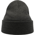 Dark Grey - Side - Atlantis Unisex Adult Wind Recycled Cuffed Beanie