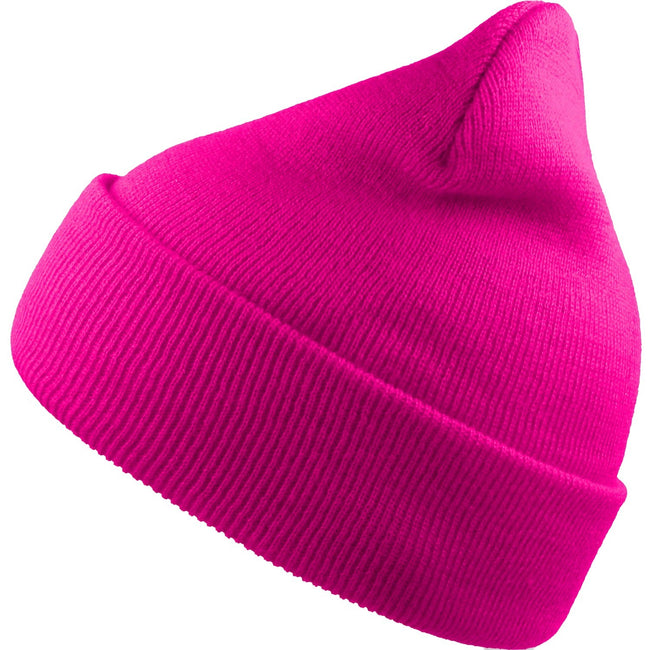 Fuchsia - Front - Atlantis Unisex Adult Wind Recycled Cuffed Beanie