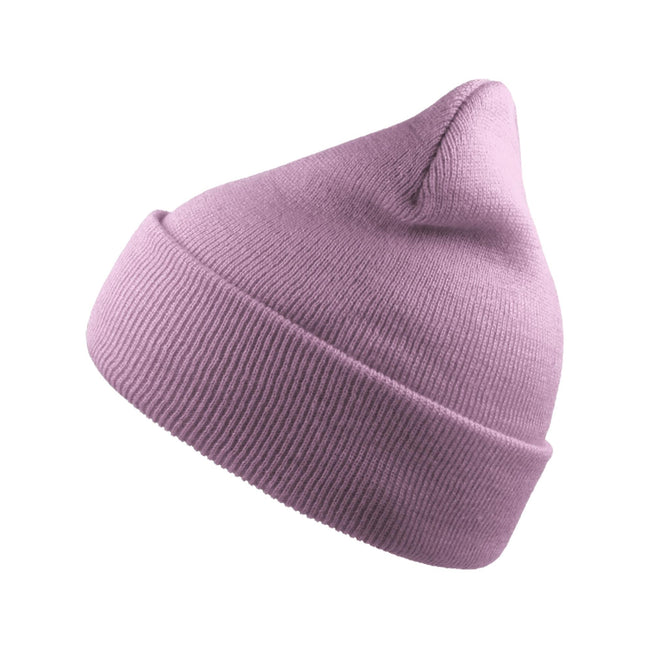 Lilac - Front - Atlantis Unisex Adult Wind Recycled Cuffed Beanie