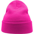 Fuchsia - Side - Atlantis Unisex Adult Wind Recycled Cuffed Beanie