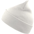 White - Front - Atlantis Unisex Adult Wind Recycled Cuffed Beanie