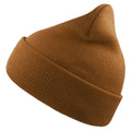 Light Brown - Front - Atlantis Unisex Adult Wind Recycled Cuffed Beanie