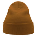 Light Brown - Side - Atlantis Unisex Adult Wind Recycled Cuffed Beanie