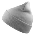 Light Grey - Front - Atlantis Unisex Adult Wind Recycled Cuffed Beanie