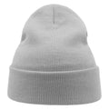 Light Grey - Side - Atlantis Unisex Adult Wind Recycled Cuffed Beanie