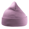 Lilac - Back - Atlantis Unisex Adult Wind Recycled Cuffed Beanie