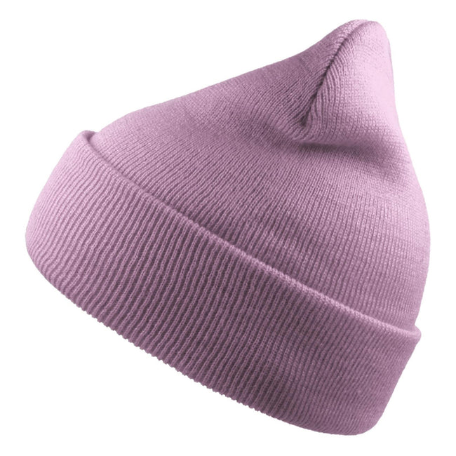 Lilac - Side - Atlantis Unisex Adult Wind Recycled Cuffed Beanie