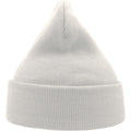White - Back - Atlantis Unisex Adult Wind Recycled Cuffed Beanie