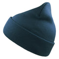Petrol - Front - Atlantis Unisex Adult Wind Recycled Cuffed Beanie