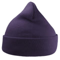 Purple - Back - Atlantis Unisex Adult Wind Recycled Cuffed Beanie