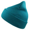 Turquoise - Front - Atlantis Unisex Adult Wind Recycled Cuffed Beanie