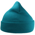 Turquoise - Back - Atlantis Unisex Adult Wind Recycled Cuffed Beanie