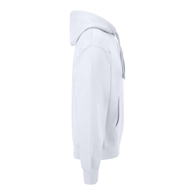 White - Side - Casual Classics Mens Premium Ringspun Cotton Hoodie