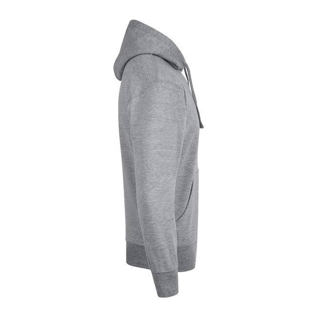 Sports Grey - Side - Casual Classics Mens Premium Ringspun Cotton Hoodie
