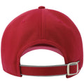 Red - Back - Atlantis Unisex Adult Reflective Sustainable 5 Panel Baseball Cap