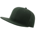 Bottle Green - Back - Atlantis Unisex Adult 6 Panel Sustainable Flat Peak Baseball Cap
