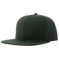 Bottle Green - Front - Atlantis Unisex Adult 6 Panel Sustainable Flat Peak Baseball Cap